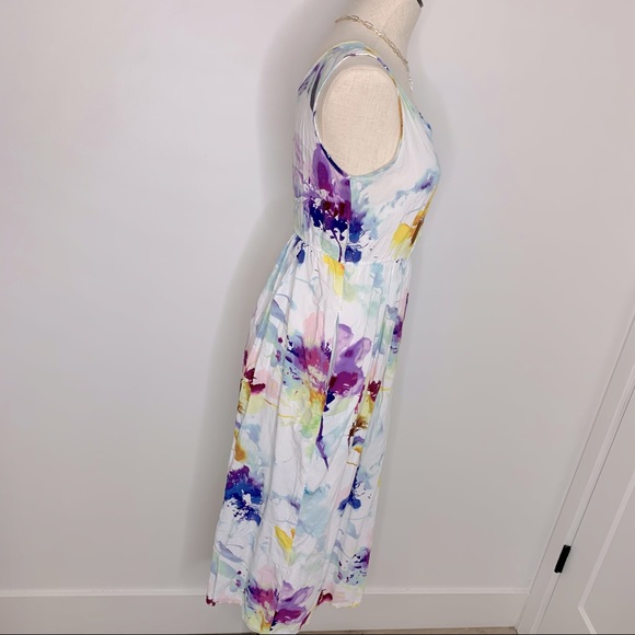 Jams World MIDI Floral Print Tank Dress Small - Picture 6 of 11